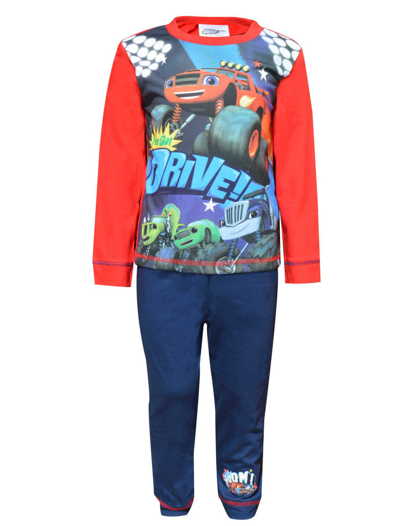 Boys Official Licensed Blaze and the Monster Machines Long Pyjamas