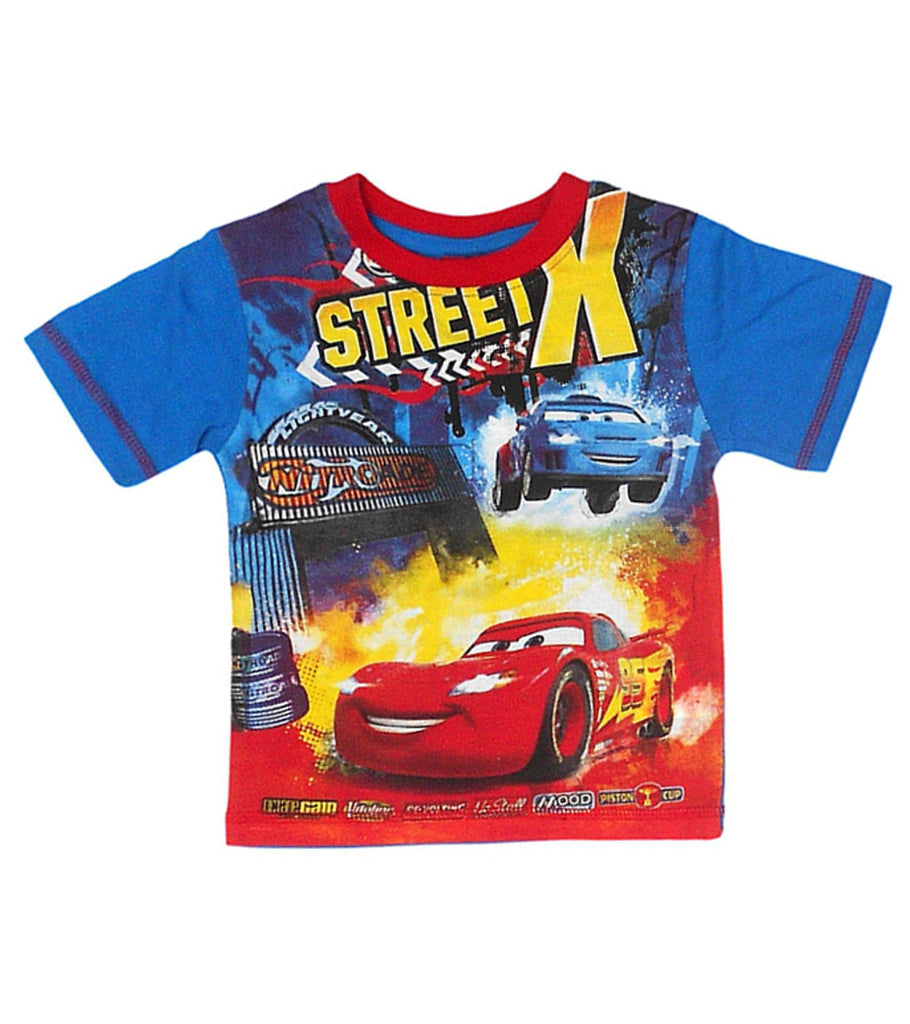 Disney Pixar Cars Boys Blue Short Sleeve T Shirt Top Age 2 Years
