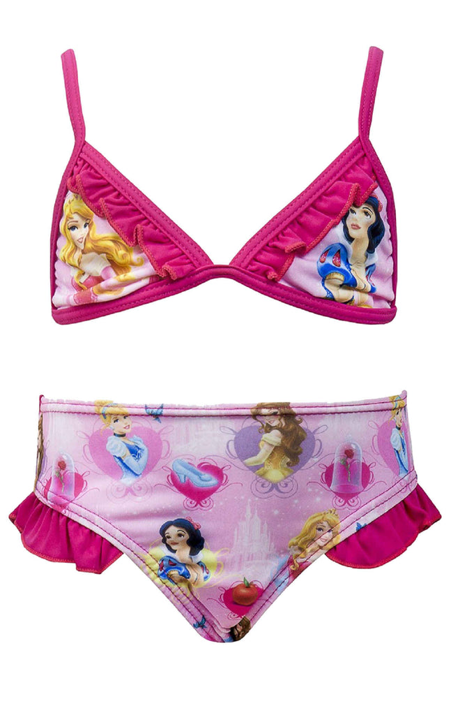 Official Disney Princess Girls Frill Detail Swimming Costume