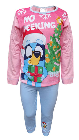 Girls Bluey Christmas Pyjamas