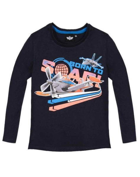Disney Pixar Planes Boys Long Sleeve T-Shirt Age 3 to 8 Years - Character Direct