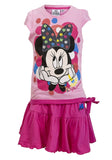Disney Minnie Mouse Girls Top and Skirt Set Age 3 to 8 Years - Character Direct