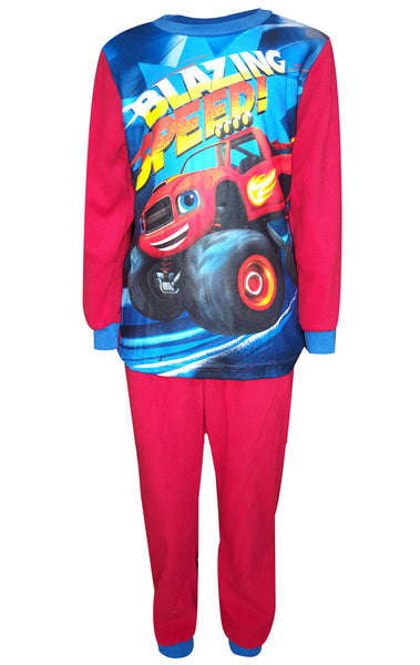 Boys Blaze and the Monster Machine Printed Fleece Polar Long Length Pyjamas 2 to 6 Years - Character Direct