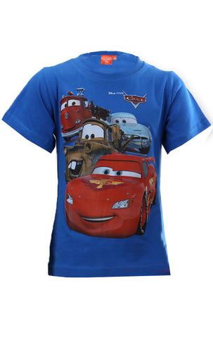 Disney Pixar Cars Boys Short Sleeve T-Shirt Age 3 to 8 Years - Character Direct