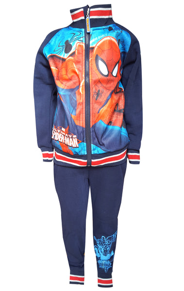 Official Licenced Spiderman Printed Fleece Lined Tracksuit Trackpant Age 2 to 8 Years - Character Direct