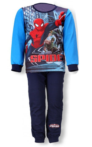 Marvel Spiderman Boys Full Sleeve Cotton Pyjama 3-8 Years - Character Direct
