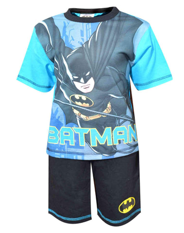 Boys Official Licensed Batmans Short Pyjamas Age 4-10 Years - Character Direct