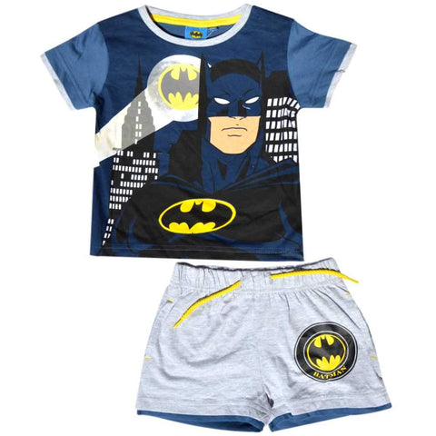 Boys Official Licensed Batmans Short Pyjamas Age 2 to 8 Years - Character Direct