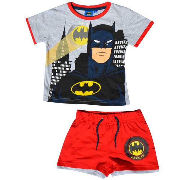 Boys Official Licensed Batmans Short Pyjamas Age 2 to 8 Years - Character Direct