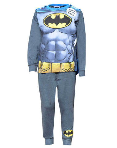Boys Batman Novelty Pyjama With Cape 2-8 Years - Character Direct