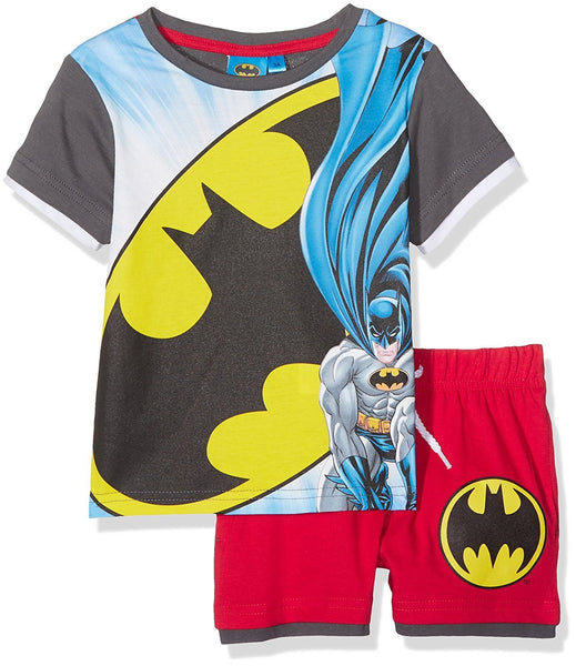 Boys Official Licensed Batman Short Pyjamas Age 3 to 8 Years - Character Direct