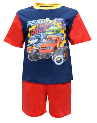 Boys Official Licensed Blaze and the Monster Machines Short Pyjamas Age 1 to 4 Years - Character Direct