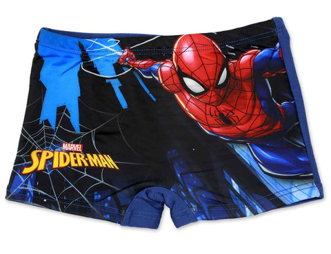 Boys Official Licensed Marvel Spiderman Print Swim Shorts Age 2-8 Years - Character Direct