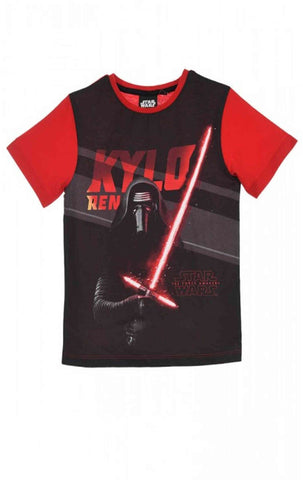 Starwars Boys Printed T-Shirt Top Age 3 to 10 Years - Character Direct