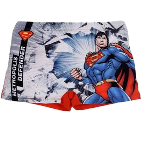 Boys Official Licensed Superman Print Swim Shorts Age 2 to 8 Years - Character Direct