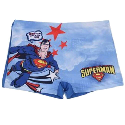 Boys Official Licensed Superman Print Swim Shorts Age 2 to 8 Years - Character Direct