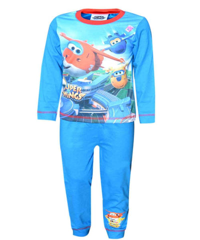 Boys Official Licensed Super Wings Long Length Pyjamas - Character Direct