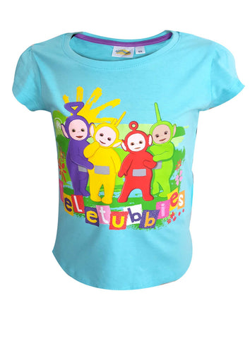 Official Licensed Girls Teletubbies Short Sleeve Top Tshirt Age 2 to 6 Years - Character Direct