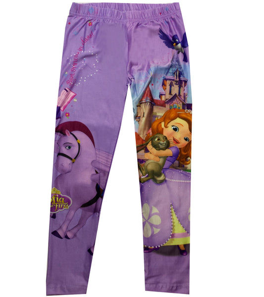 Disney Girls Kids Sofia the First Princess Legging - Character Direct