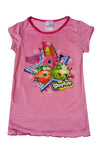Shopkins Girls Polly Popcorn Apple Blossom Nightwear Sleepwear Sizes 2 to 8 Years - Character Direct