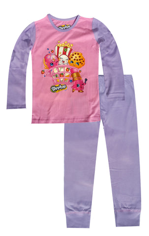 Official Girls Shopkins Pyjamas Age 4 to 10 Years - Character Direct
