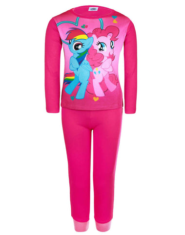 MLP Girls My Little Pony Long Sleeve Cotton Pyjamas 3 to 10 Years - Character Direct