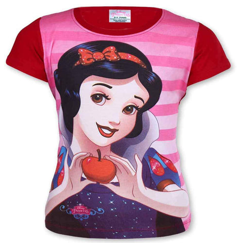 Official Licensed Girls Disney Princess Top Tshirt Age 1 to 6 Years - Character Direct