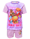 Official Girls Shopkins Sublimation Print Short Pyjamas Age 3 to 10 Years - Character Direct