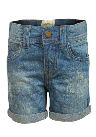 Girls Alive Turn Up Hem Denim Shorts 6 to 14 Years - Character Direct