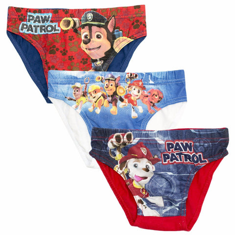 Boys Official Paw Patrol 3 Piece Knicker Brief Underwear Set Age 2-8 Years - Character Direct