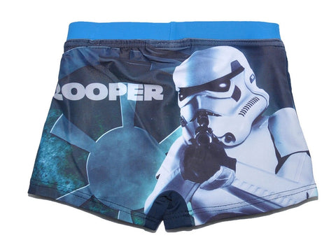 Boys Official Licensed Star Wars Print Swim Shorts Age 3 to 10 Years - Character Direct