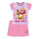 Official Girls Shopkins Sublimation Print Short Pyjamas Age 3 to 10 Years - Character Direct