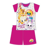 Official Girls Shopkins Sublimation Print Short Pyjamas Age 3 to 10 Years - Character Direct